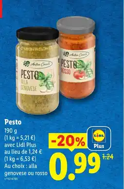 Lidl Pesto offre