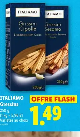 Lidl ITALIAMO Gressins offre