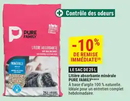Gamm vert Litière absorbante minérale pure family offre