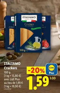 Lidl ITALIAMO Crackers offre