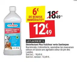 Gamm vert Désinfectant plus fraîcheur verte saniterpen offre