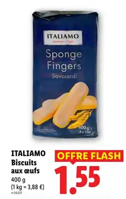 Lidl ITALIAMO Biscuits aux œufs offre