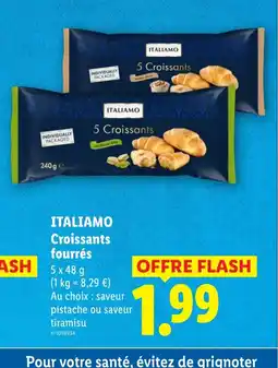 Lidl ITALIAMO Croissants fourrés offre