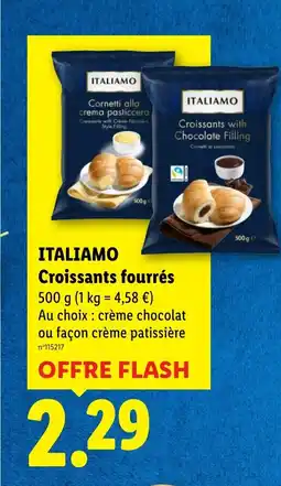 Lidl ITALIAMO Croissants fourrés offre