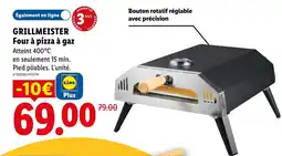 Lidl GRILLMEISTER Four à pizza à gaz offre