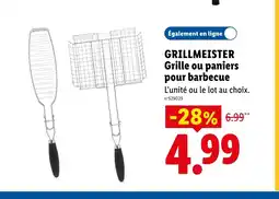 Lidl GRILLMEISTER Grille ou paniers pour barbecue offre