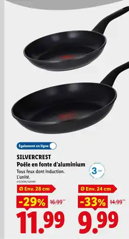 Lidl SILVERCREST Poêle en fonte d'aluminium offre