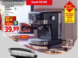 Lidl SILVERCREST Machine à expresso offre