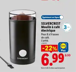 Lidl SILVERCREST Moulin à café 3. électrique offre