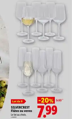 Lidl SILVERCREST Flûtes ou verres offre