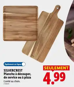 Lidl SILVERCREST Planche à découper, de service ou à pizza offre