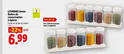 Lidl LIVARNO home Boîtes de conservation à épices offre