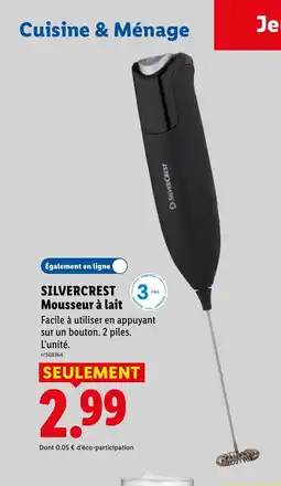 Lidl SILVERCREST Mousseur à lait offre