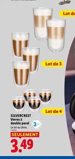 Lidl SILVERCREST Verres à double paroi offre