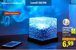 Lidl LIVARNO home Cube LED avec effets lumineux offre