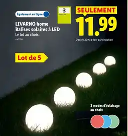 Lidl LIVARNO home Balises solaires à LED offre