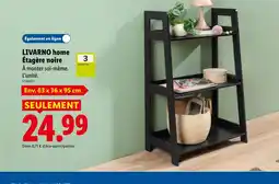 Lidl LIVARNO home Étagère noire offre