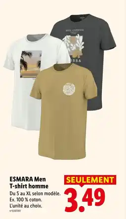Lidl ESMARA Men T-shirt homme offre