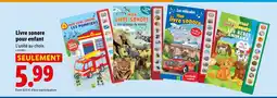 Lidl Livre sonore pour enfant offre