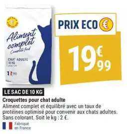 Gamm vert Croquettes pour chat adulte offre