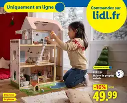 Lidl LUPILU Maison de poupées en bois offre