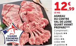 Super U Agneau du centre víande d'agneau français quart avant prepare offre