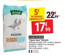 Gamm vert Pigeon super belcanto offre