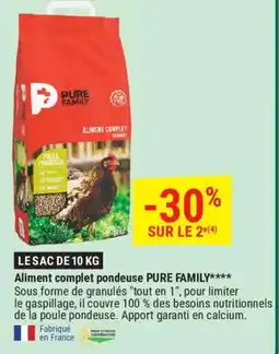 Gamm vert Aliment complet pondeuse PURE FAMILY offre
