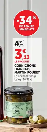 Super U Cornichons francais martin pouret offre