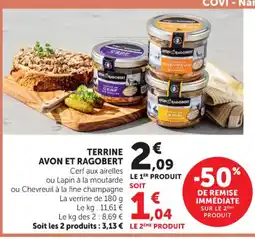 Super U Terrine avon et ragobert offre