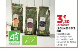 Super U Legumes secs bio offre