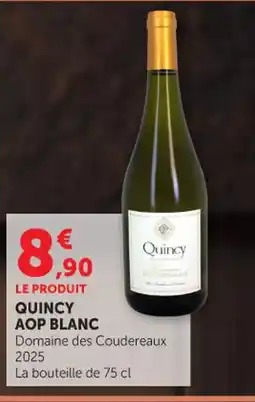 Super U QUINCY Aop blanc offre