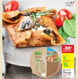 Carrefour Market CARREFOUR BIO Galettes de blé noir offre