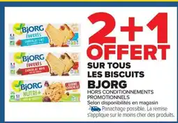 Carrefour Market BJORG Sur tous les biscuits offre