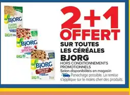 Carrefour Market BJORG Sur toutes les céréales offre