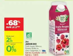 Carrefour Market JARDIN BIO Jus offre