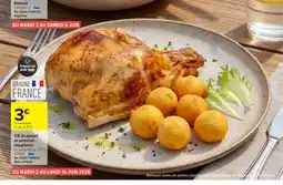 Carrefour 1/4 de poulet et pommes dauphines offre