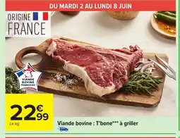 Carrefour Viande bovine: T'bone à griller offre