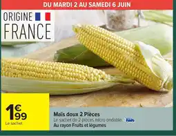 Carrefour Maïs doux 2 Pièces offre