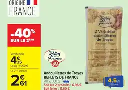 Carrefour REFLETS DE FRANCE Andouillettes de Troyes offre