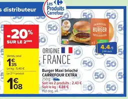 Carrefour CARREFOUR EXTRA Burger Maxi brioché offre