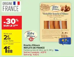 Carrefour REFLETS DE FRANCE Knacks d'Alsace offre