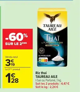 Carrefour TAUREAU AILE Riz thai offre