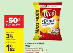 Carrefour VICO Chips nature Maxi offre