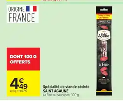 Carrefour SAINT AGAUNE Spécialité de viande séchée offre