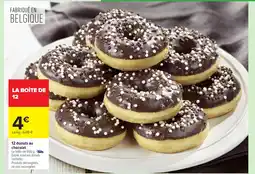 Carrefour 12 donuts au chocolat offre