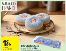 Carrefour 3 Donuts Hotwheels offre