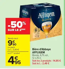 Carrefour AFFLIGEM Bière d'Abbaye offre
