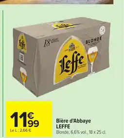 Carrefour LEFFE Bière d'Abbaye offre