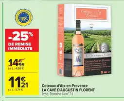 Carrefour LA CAVE D'AUGUSTIN FLORENT Coteaux-d'Aix-en-Provence offre